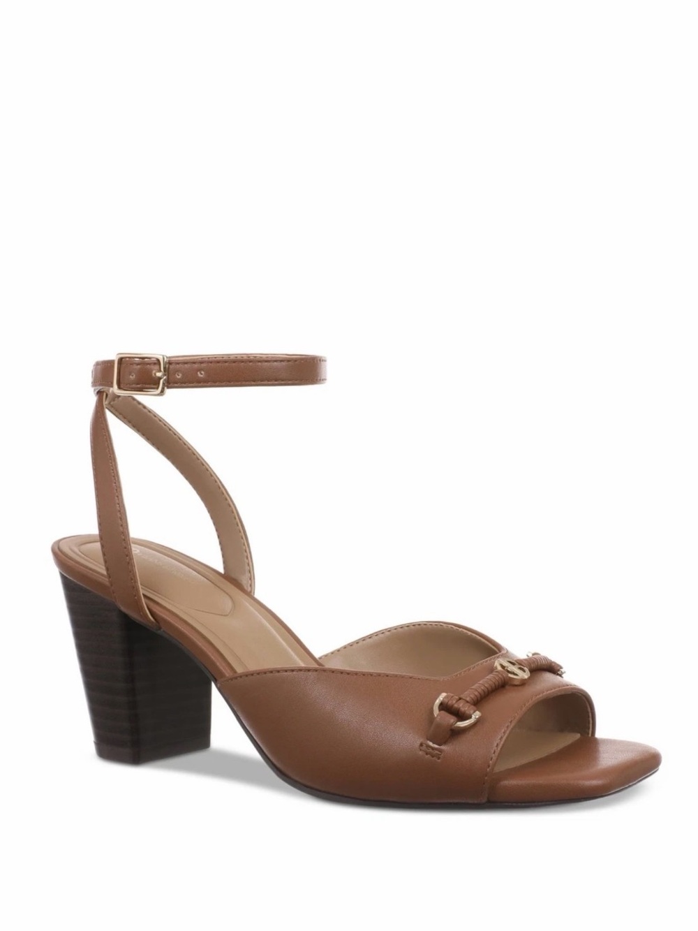 Giani Bernini Giorgianna Block Heel Sling Back Brown Dress Sandals, Size 11, NWT